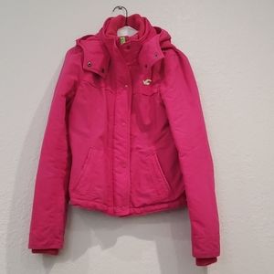 Hollister Pink Puffer Jacket